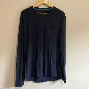 Lululemon Navy Blue Long Sleeve T-Shirt with Pocket